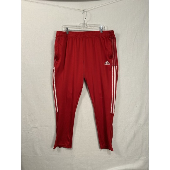 Adidas Men's Red Sweat/Track Pants Size 2XL #1499 - Picture 1 of 16